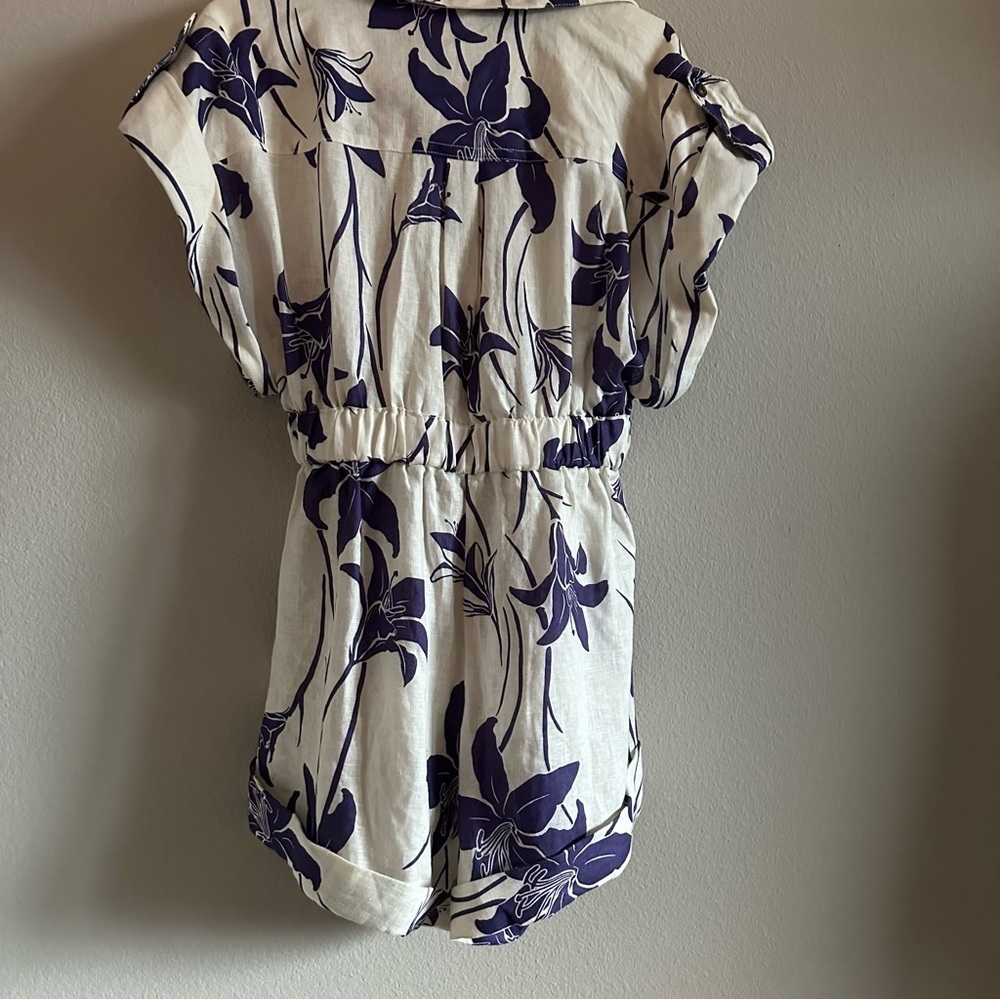 Zimmermann Acadian 100 % Linen Romper Playsuit - Picture 10 of 13